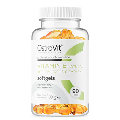 Ostrovit - Vitamin E Natural Tocopherols Complex 90softgels - Zdjęcie główne