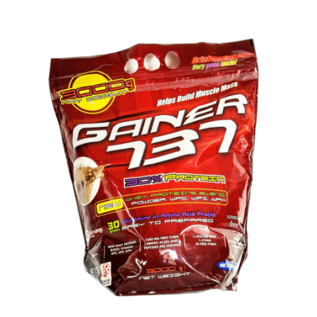 Gainer 737 - gainer 30% białka z węglowodanami złożonymi - 3000g