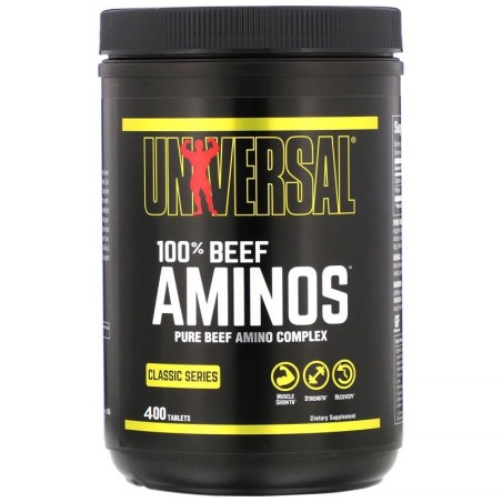 Beef Aminos - aminokwasy na bazie białek wołowych - 400tab.
