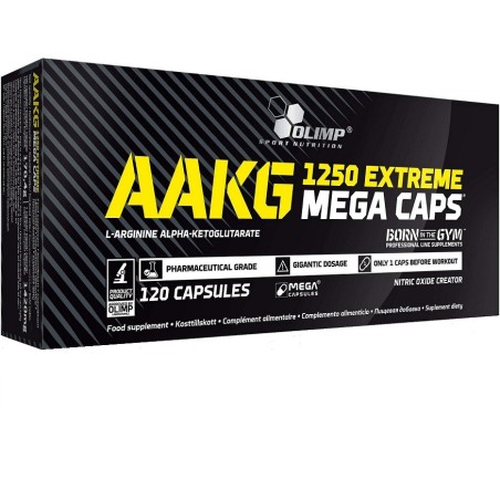 AAKG 1250 Extreme Mega Caps - aakg na pompę - 120kaps.
