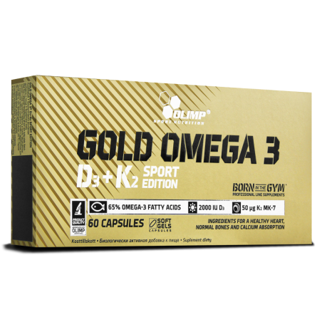 Gold Omega 3 D3 + K2 Sport Edition 60kaps.