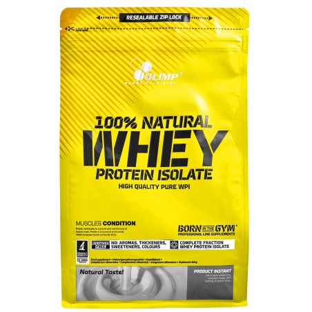 100% Natural Whey Protein Isolate - czysty izolat białka - 600g