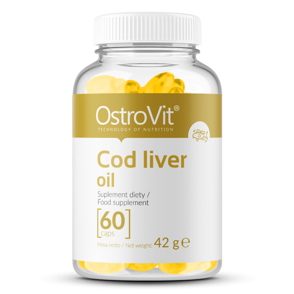 Cod Liver Oil - Olej z Wątroby Dorsza 60kaps. Cod Liver Oil - Olej z Wątroby Dorsza 60kaps.