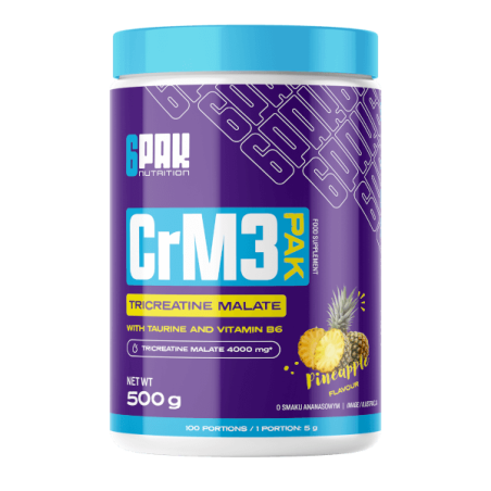 CrM3 PAK - jabłczan kreatyny z tauryną i witaminą b6 - 500g