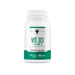 VITALITY LIFESTYLE Vit. D3 + K2 [MK-7] 60kaps.