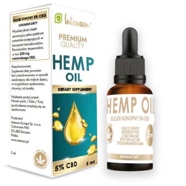 Olejek CBD 5% 5ml Olejek CBD 5% 5ml
