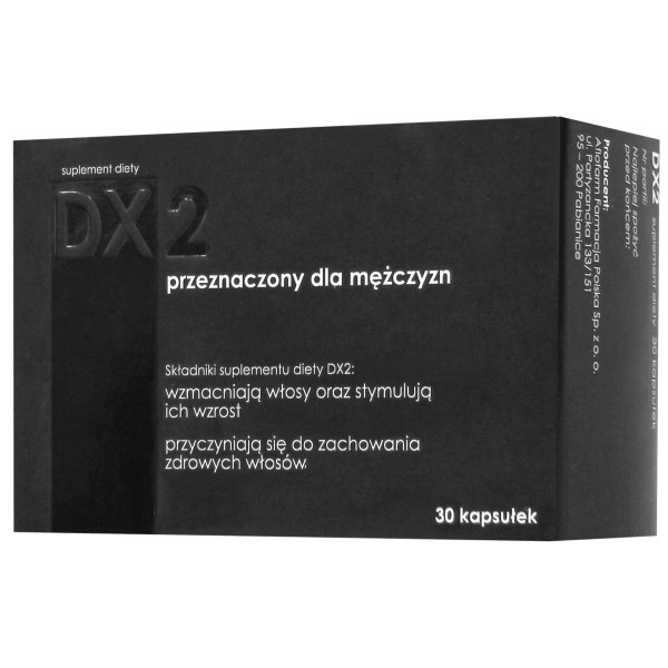 DX2 Kapsułki Wzmacniające Włosy dla Mężczyzn 30kaps. DX2 Kapsułki Wzmacniające Włosy dla Mężczyzn 30kaps.
