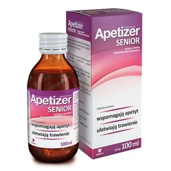 Apetizer Senior Syrop malina-porzeczka 100ml Apetizer Senior Syrop malina-porzeczka 100ml