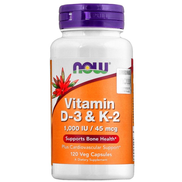 Vitamin D3 & K2 1000IU 120vkaps. Vitamin D3 & K2 1000IU 120vkaps.