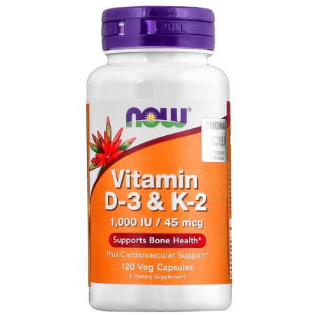 Vitamin D3 & K2 1000IU 120vkaps.
