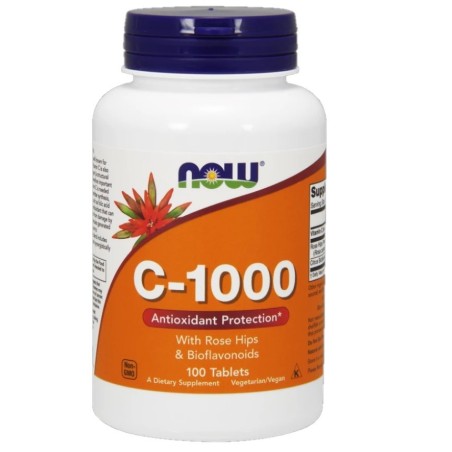 Vitamin C-1000 with Rose Hips & Bioflavonoids 100tab.