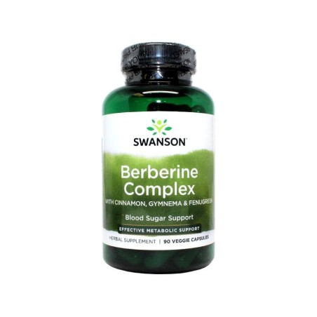 Berberine Complex - berberyna HCl z kozieradką i gurmarem - 90kaps.