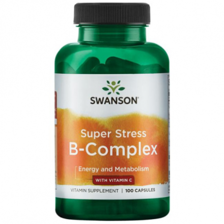 Super Stress B-Complex with Vitamin C 100kaps.