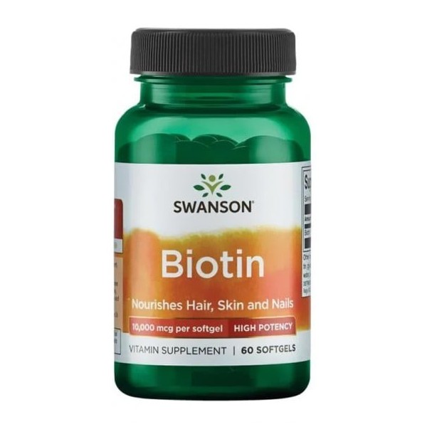 Biotin High Potency 10000mcg 60kaps. Biotin High Potency 10000mcg 60kaps.