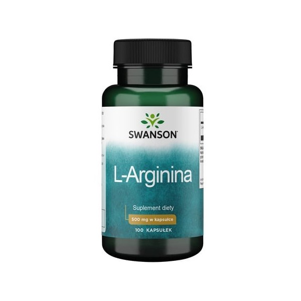 L-Arginine 500mg 100kaps.