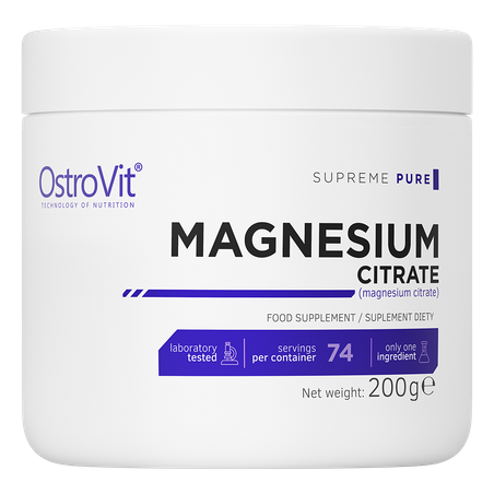 Magnesium Citrate Cytrynian Magnezu 200g