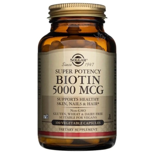 Biotyna 5000mcg Super Potency 100kaps. Biotyna 5000mcg Super Potency 100kaps.