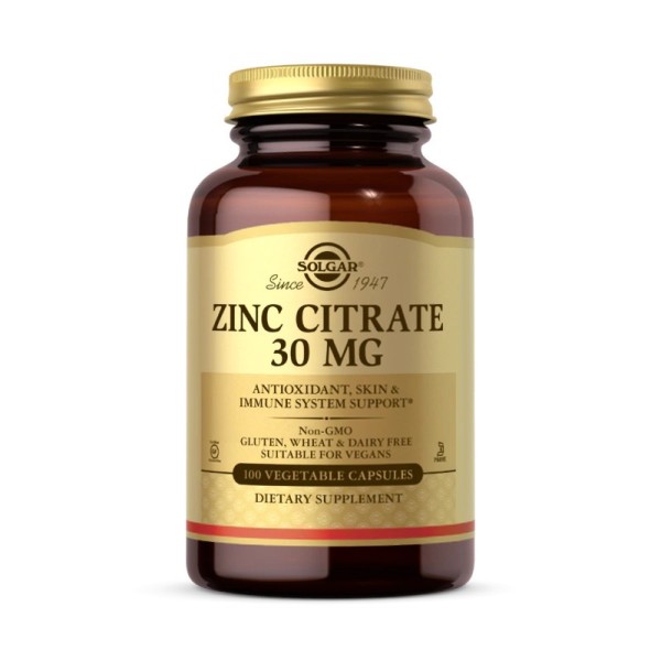 Zinc Citrate 30mg 100kaps. Zinc Citrate 30mg 100kaps.