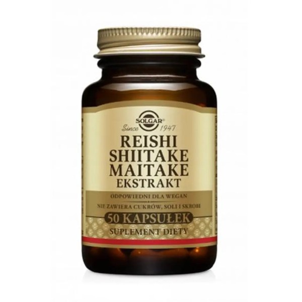 Reishi Shiitake Maitake Ekstrakty 50kaps. Reishi Shiitake Maitake Ekstrakty 50kaps.