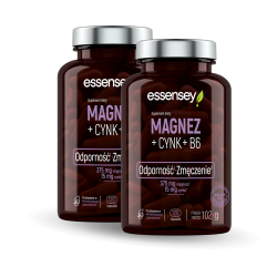 Magnez + Cynk + B6 120kaps. + 120kaps. dwupak