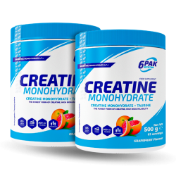 6Pak Creatine Monohydrate 500g + 500g dwupak 6Pak Creatine Monohydrate 500g + 500g dwupak