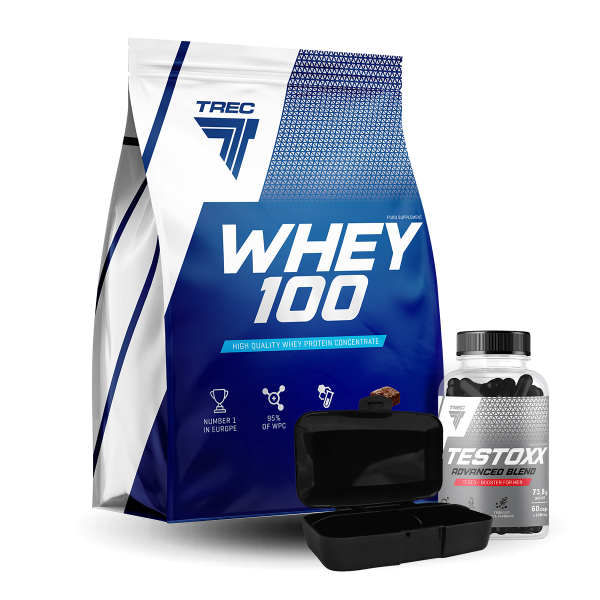 Whey 100 2275g + Testoxx 60kaps. Whey 100 2275g + Testoxx 60kaps.