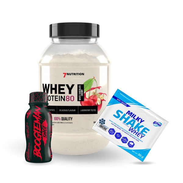 Whey Protein 80 2000g + Gratisy Whey Protein 80 2000g + Gratisy