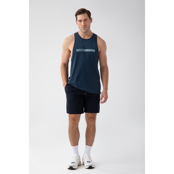 NOWOŚĆ Granatowy tank top męski TW BASIC TANK TOP 181 M NAVY NOWOŚĆ Granatowy tank top męski TW BASIC TANK TOP 181 M NAVY