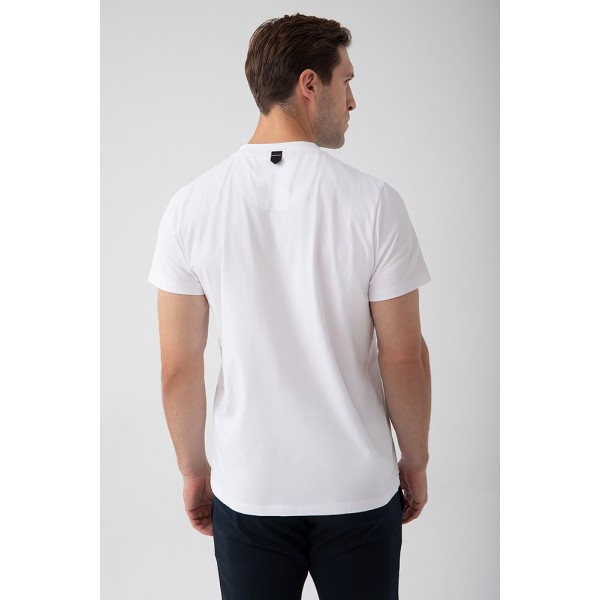 NOWOŚĆ Biały T-shirt męski TW BASIC TSHIRT 181 M WHITE NOWOŚĆ Biały T-shirt męski TW BASIC TSHIRT 181 M WHITE