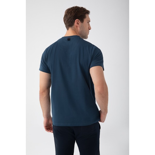 NOWOŚĆ Granatowy T-shirt męski TW BASIC TSHIRT 182 M NAVY NOWOŚĆ Granatowy T-shirt męski TW BASIC TSHIRT 182 M NAVY
