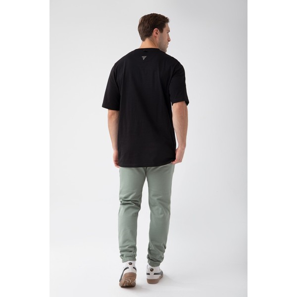 NOWOŚĆ Czarny T-shirt męski TW BASIC TSHIRT OVERSIZE 181 M BLACK NOWOŚĆ Czarny T-shirt męski TW BASIC TSHIRT OVERSIZE 181 M BLACK