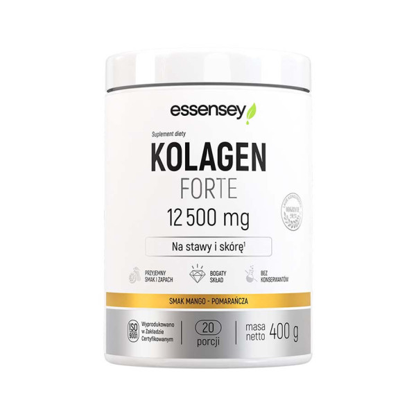 Kolagen Forte 12 500mg Premium Complex [mango-pomarańcza] 400g