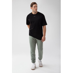 Czarny T-shirt męski TW BASIC TSHIRT OVERSIZE 181 M BLACK