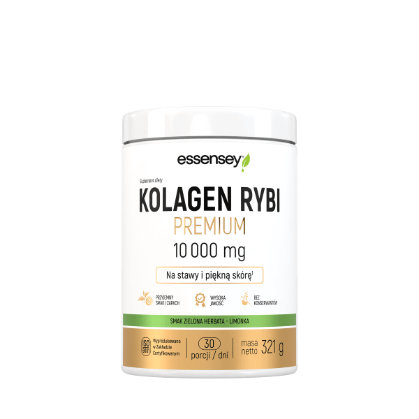 Kolagen Rybi Premium 10 000mg [zielona herbata-limonka] 321g