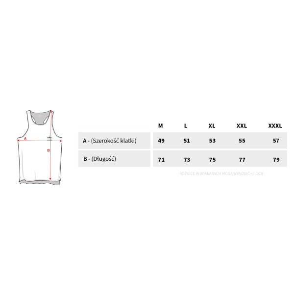 Czarny tank top męski TW BASIC TANK TOP 180 M BLACK Czarny tank top męski TW BASIC TANK TOP 180 M BLACK