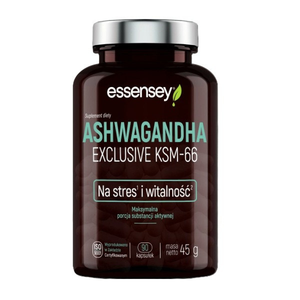 Ashwagandha Exclusive KSM-66 - ashwagandha 5% witanolidów - 90kaps.