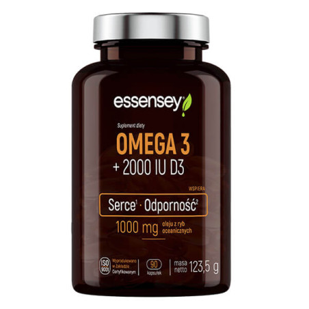 Omega 3 + 2000 IU D3 90kaps.