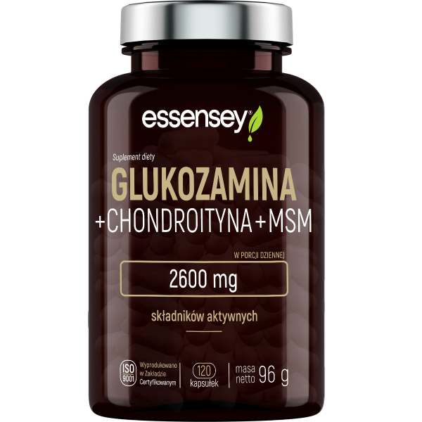 Glukozamina, Chondroityna i MSM - Siarka Organiczna 120kaps. Glukozamina, Chondroityna i MSM - Siarka Organiczna 120kaps.