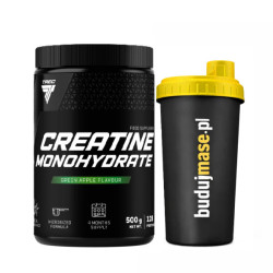 Creatine Monohydrate 500g + Shaker 700ml GRATIS!