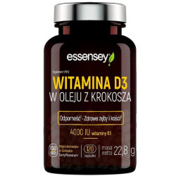 Witamina D3 w oleju z krokosza 120 kaps.