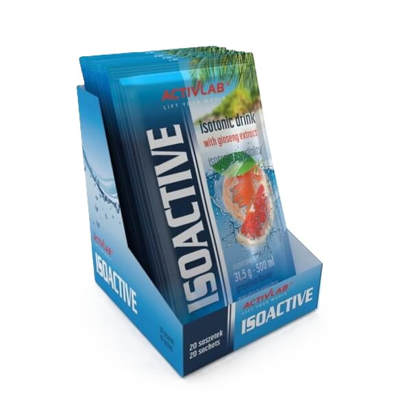 IsoActive 20x31.5g - napój izotoniczny w saszetkach (zestaw)