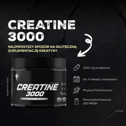 Creatine 3000 - monohydrat kreatyny w kapsułkach 360 kaps.