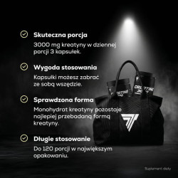 Creatine 3000 - monohydrat kreatyny w kapsułkach 180 kaps.