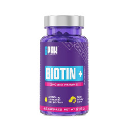 Biotin+ biotyna z cynkiem i selenem 45 kaps.