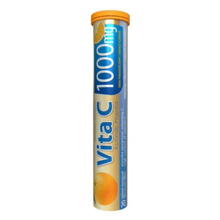 Vita C 1000 mg - witamina C w tabletkach musujących - 20 tab.