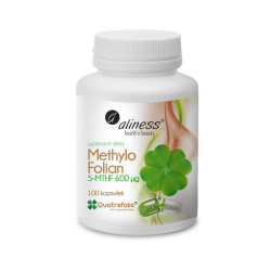 Metylofolian Quatrefolic 600µg - aktywny folian Quatrefolic® - 100kaps.