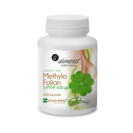 Metylofolian Quatrefolic 600µg - aktywny folian Quatrefolic® - 100kaps.