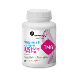 Witamina B Complex B50 Methyl TMG+ - metylowane witaminy B - 100kaps.