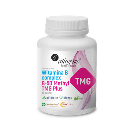 Witamina B Complex B50 Methyl TMG+ - metylowane witaminy B - 100kaps.