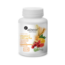 Witamina C 1000mg Plus - witamina C z bioflawonoidami - 100kaps.